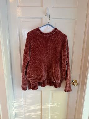 Show Me Your Mumu Jesse Sweater XS Mauve Chenille Oversized